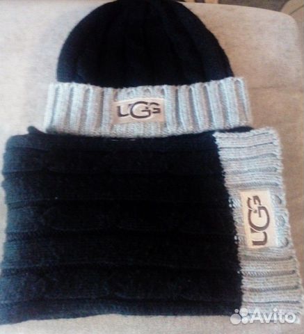 Шапка+шарф Ugg