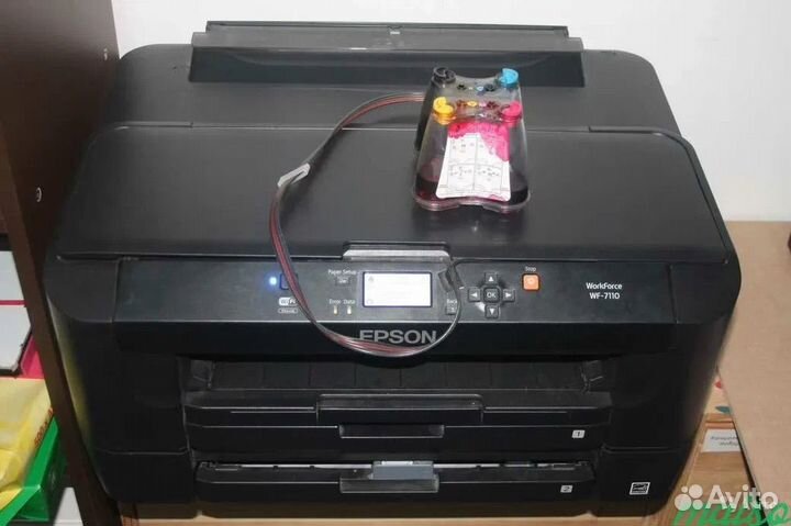 Цветной принтер epson wf-7110 wifi A3