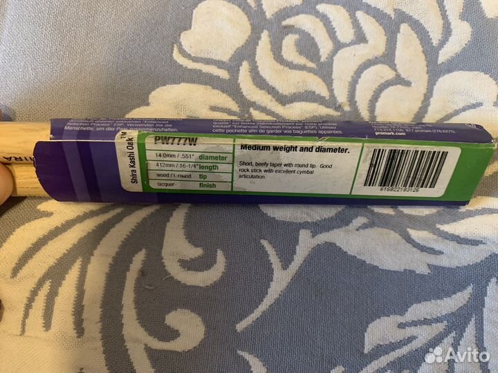 Палочки барабанные pro mark hira kashi oak 777