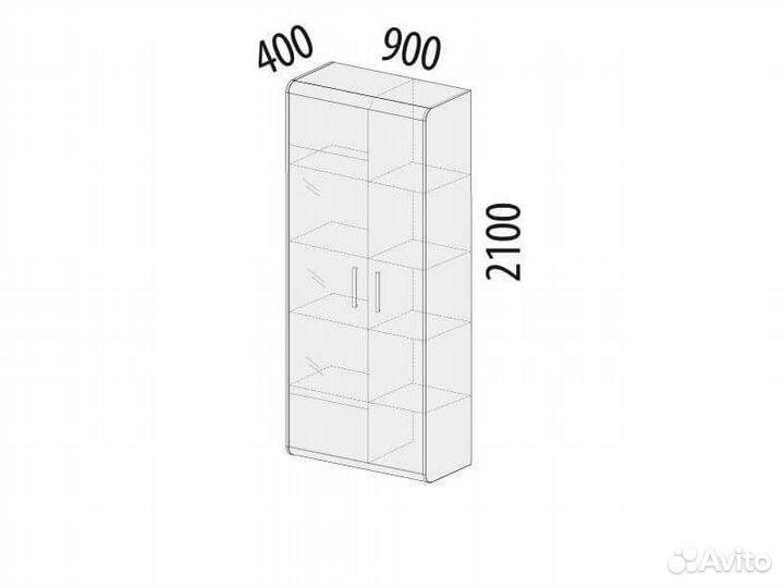 Шкаф витрина