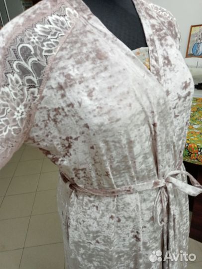 Халат женский,велюровый