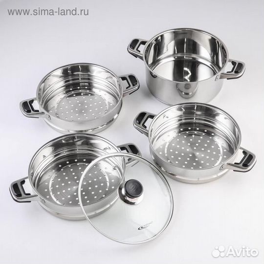 Мантоварка «Алтын», 13,7 л, d24 см, 4 секции, с те