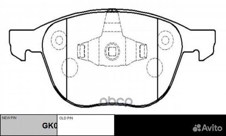Колодки ford (focus II (DA ),focus III,C-MAX,C