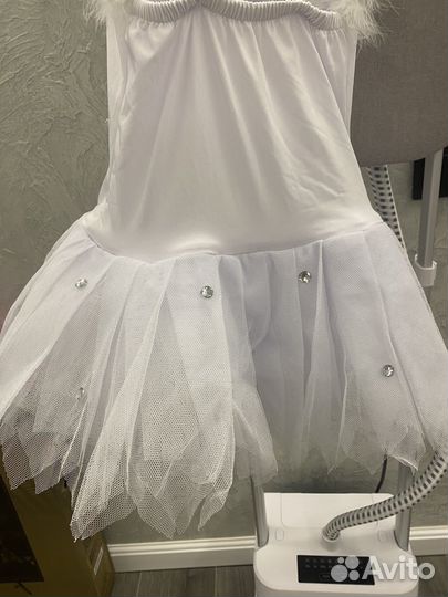 Купальник белый с юбкой пачкой