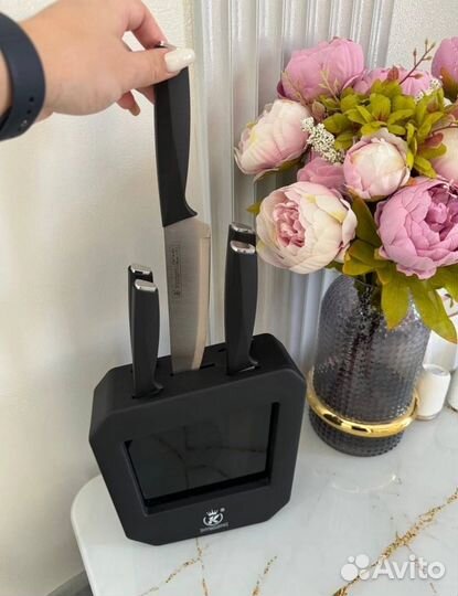 Набор ножей на подставке, качественные