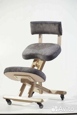 Коленный стул (ясень) с поясничным упором