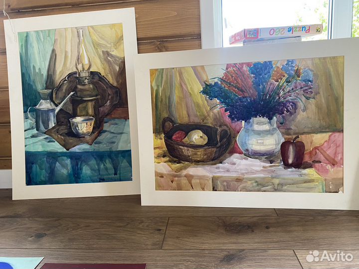 Натюрморт акварель