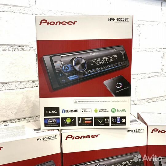 Автомагнитола Pioneer MVH-S325BT Bluetooth. пульт