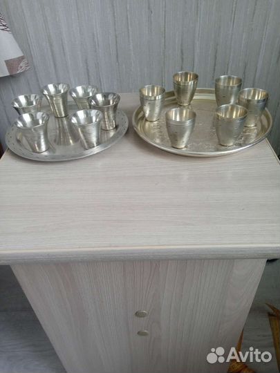 Набор стопок мельхиоровых СССР