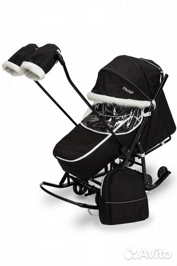 Детские санки коляска Pikate «арктик» модель 2022