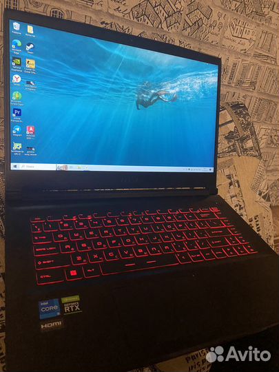 Игровой ноутбук msi gf 63