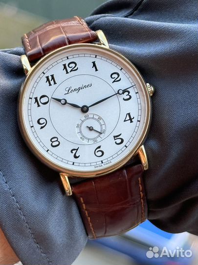 Золотые часы Longines Heritage Classic 39мм 18к