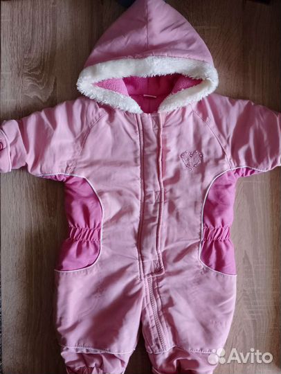Комбинезон зимний на девочку 62-68