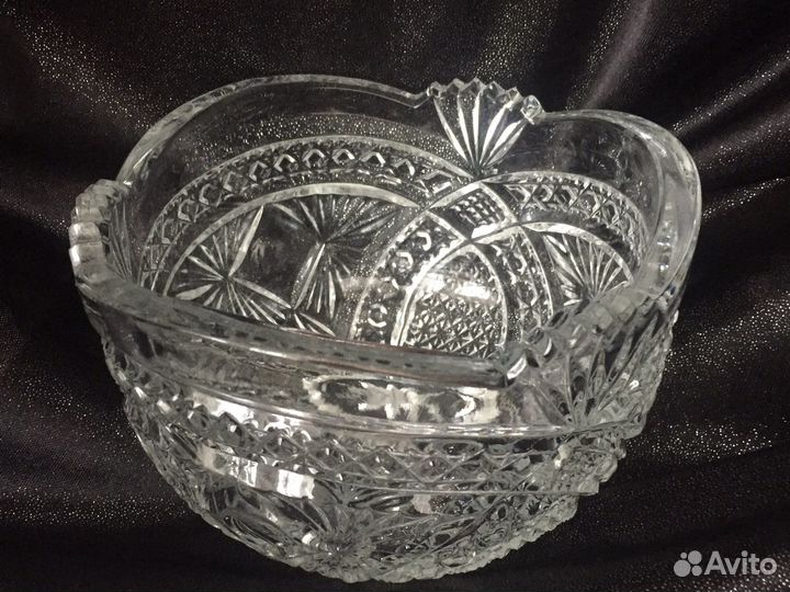 Ваза конфетница салатник хрусталь СССР