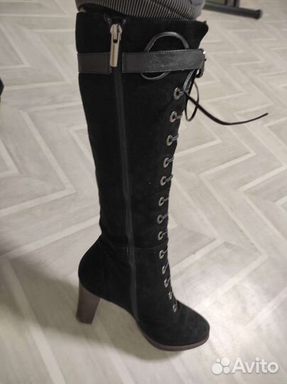 Сапоги натуральная замша 38