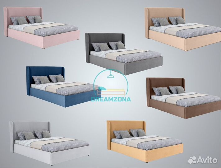 Кровать Нэнси с мягким изголовьем