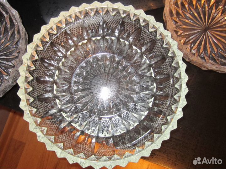 Салатники хрусталь СССР, винтаж