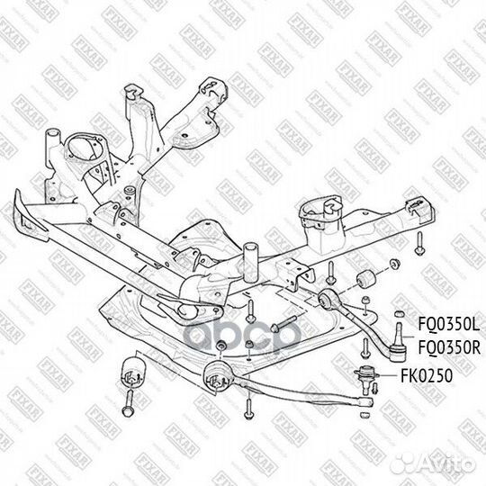 Рычаг BMW X5(E53) пер.подв.зад.лев. FQ0350L fixar