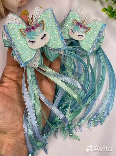 Бантики для волос ручной работы