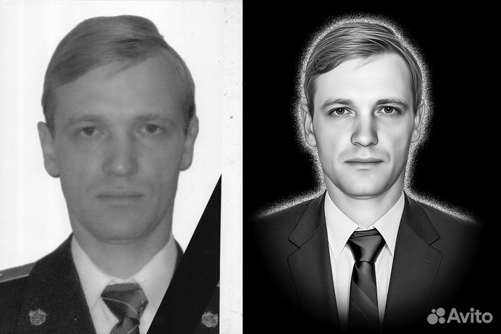 Ретушь обработка фото для гравировки на памятник