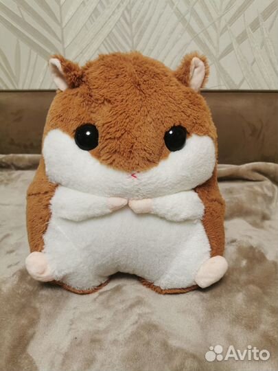 Мягкая игрушка хомяк коричневый