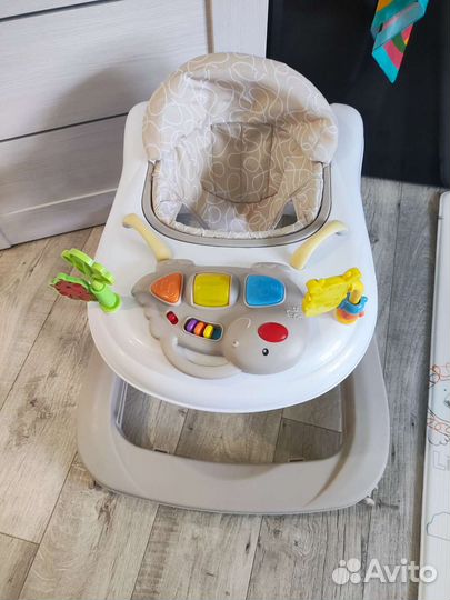 Ходунки Everflo Quick step 2 в 1 beige WT717