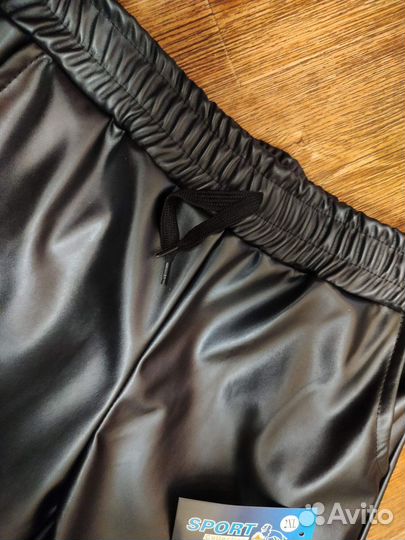 Штаны кожанные теплые