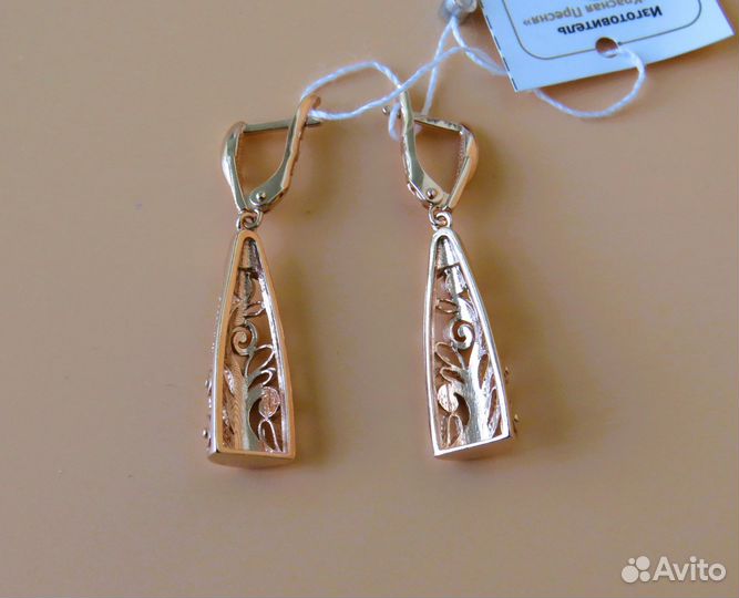 Серебряные серьги Новые с биркой Серебро 925