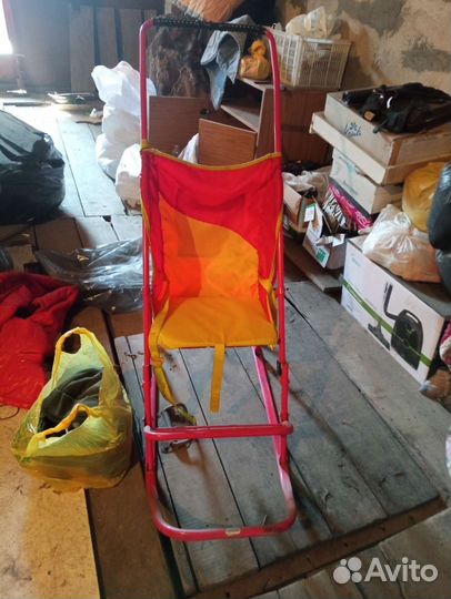 Детские санки коляска