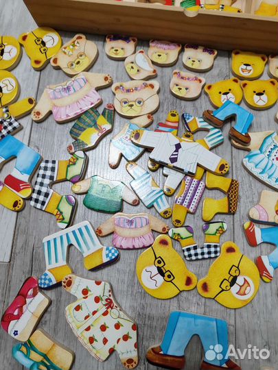 Развивающая игра-пазл 4 медведя