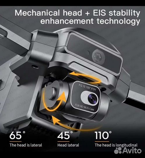 Квадрокоптер дрон с камерой 4k