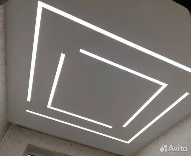 Светлвые линии и все виды натяжных потолков