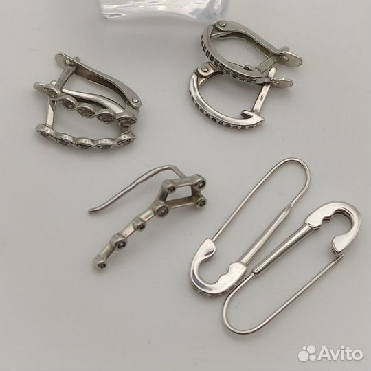 Серьги серебро 925