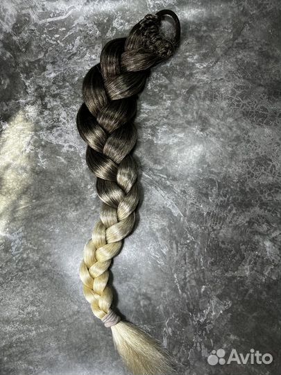 Волосы на резинке 75 см