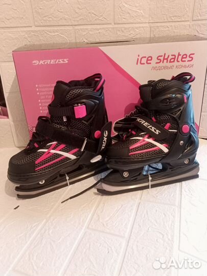 Коньки раздвижные новые фигурные ледовые
