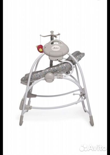 Детские электрокачели Jetem Flappy 2в1 серый