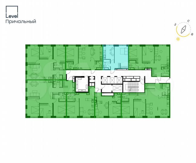 1-к. квартира, 35,1 м², 20/32 эт.