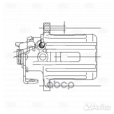 Суппорт тормозной Audi A4 00- задний правый d38