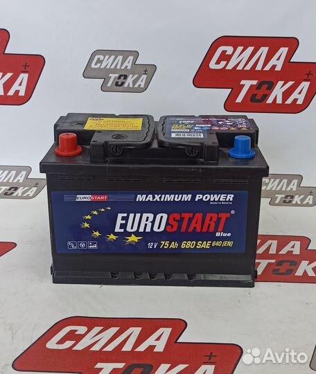 Аккумулятор Eurostart Blue 75Ач 680А