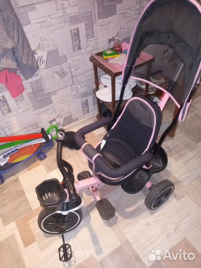 Велосипед с родительской ручкой