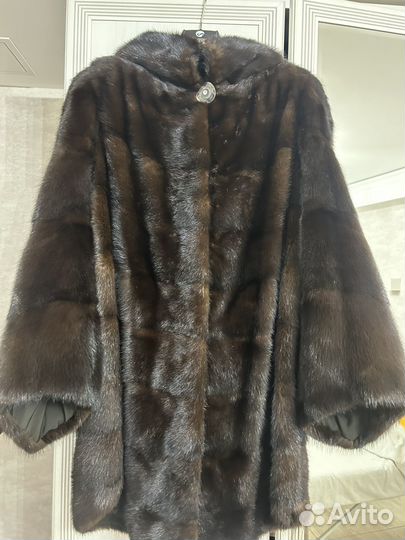 Шуба норковая 46 48 50 с капюшоном