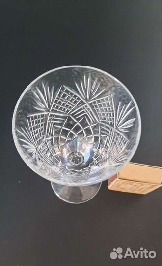 Фужер рюмка хрусталь 50е годы 20го века