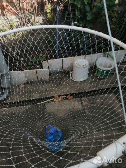 Круглый подсак для ловли с мостов и набережных