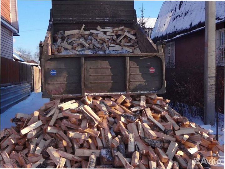 Дрова березовые колотые