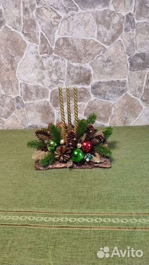 Новогодняя композиция ручной работы