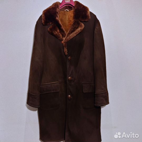 Дубленка натуральная мужская винтаж размер 52 54