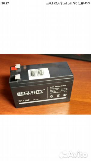 Аккумулятор security SF 1207