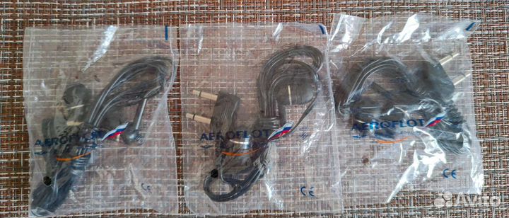 Наушники для самолёта (новые)