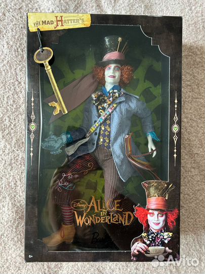 Barbie Collector Mad Hatter Alice In Wonderland Di