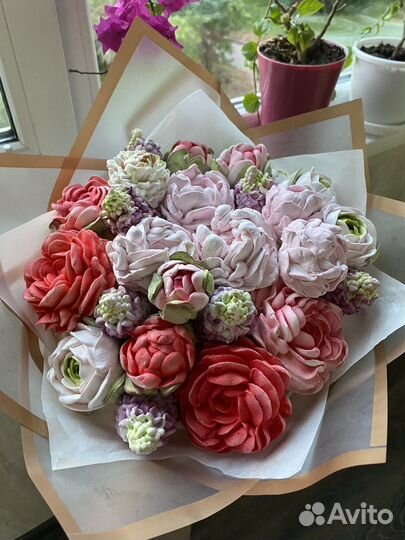 Зефирные цветы/Сладкий подарок